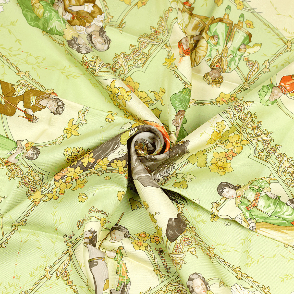 Hermes Scarf "Les Petits Princes" by Catherine Baschet 90cm Silk | Carre Foulard