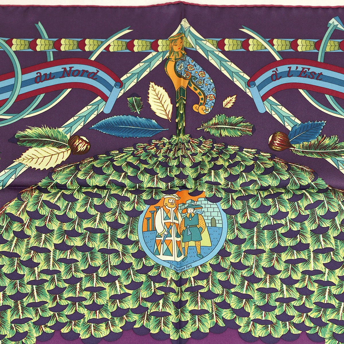 Hermes Scarf "Ombrelle Magique" by Pierre Marie 90cm Silk | Carre Foulard