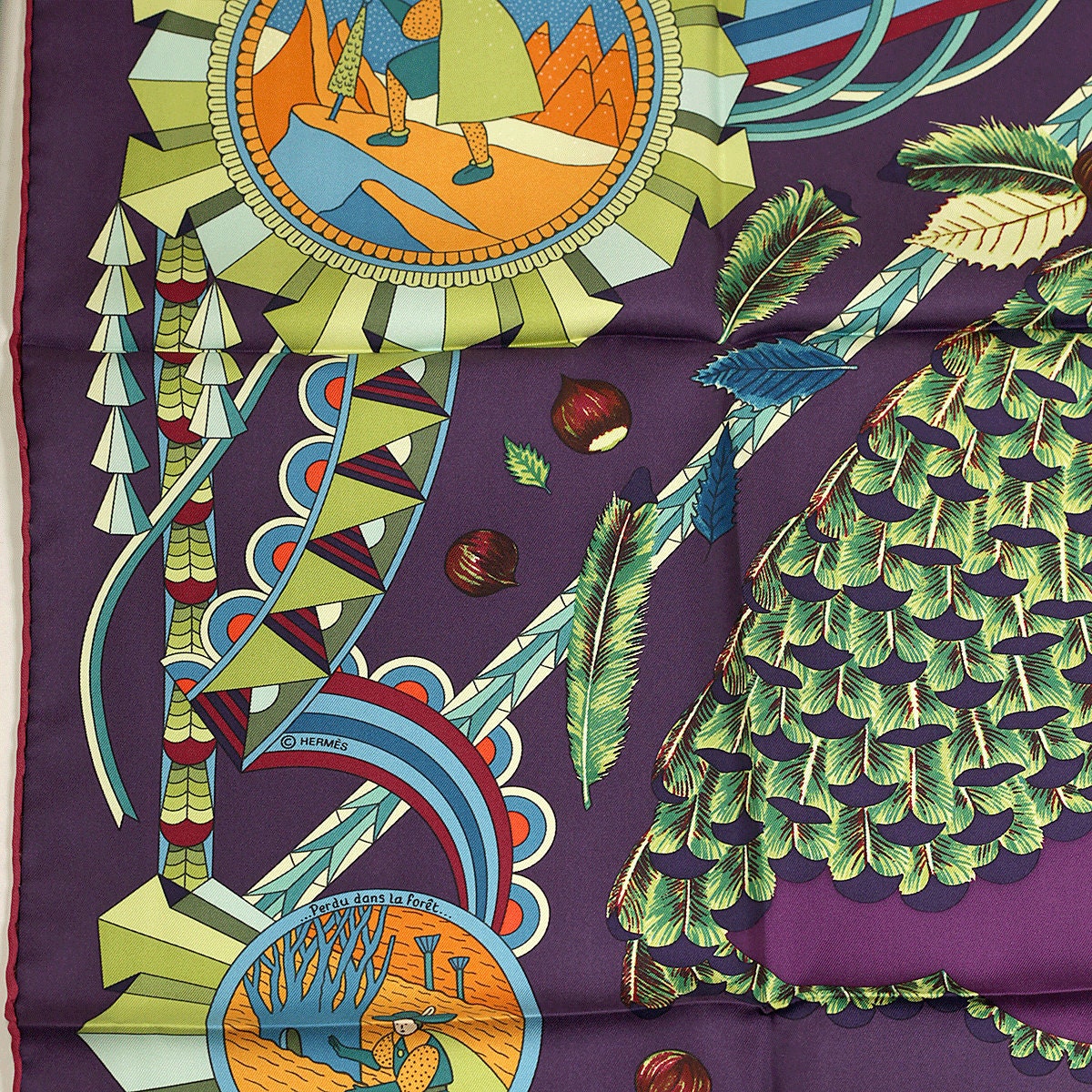 Hermes Scarf "Ombrelle Magique" by Pierre Marie 90cm Silk | Carre Foulard