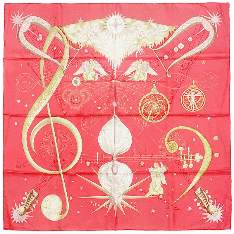 Hermes Scarf "Quintessence" by Zoe Pauwels 90cm Silk