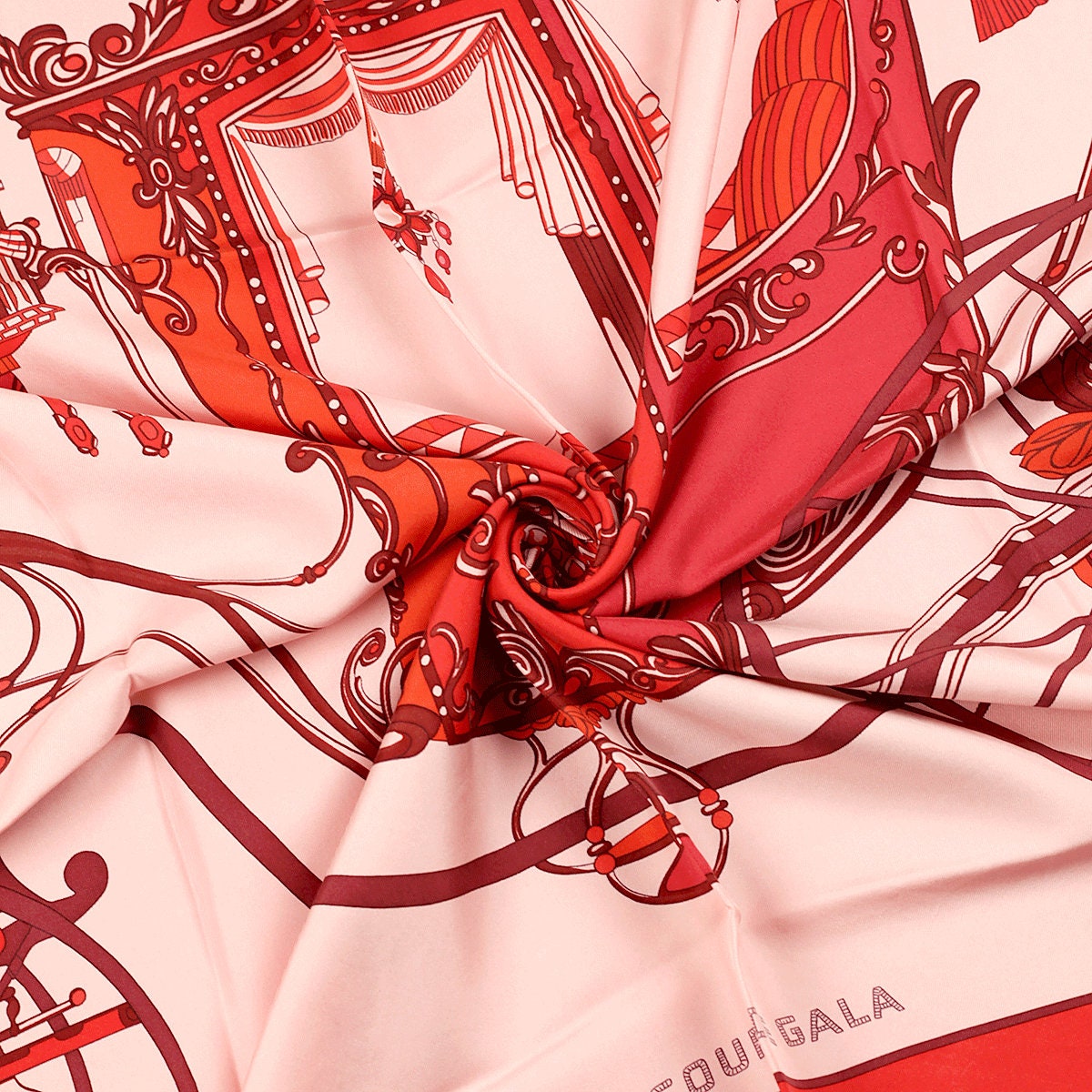 Hermes Scarf "Coupé de Gala" by Wlodek Kaminski 90cm Silk Wash Scarf | Carre Foulard