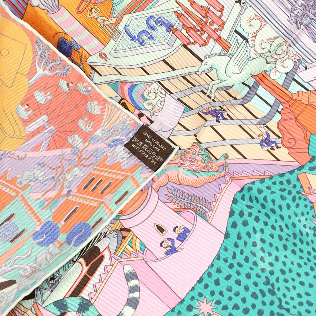 Hermes Scarf "Animapolis" by Jan Bajtlik 90cm Silk | Carre Foulard