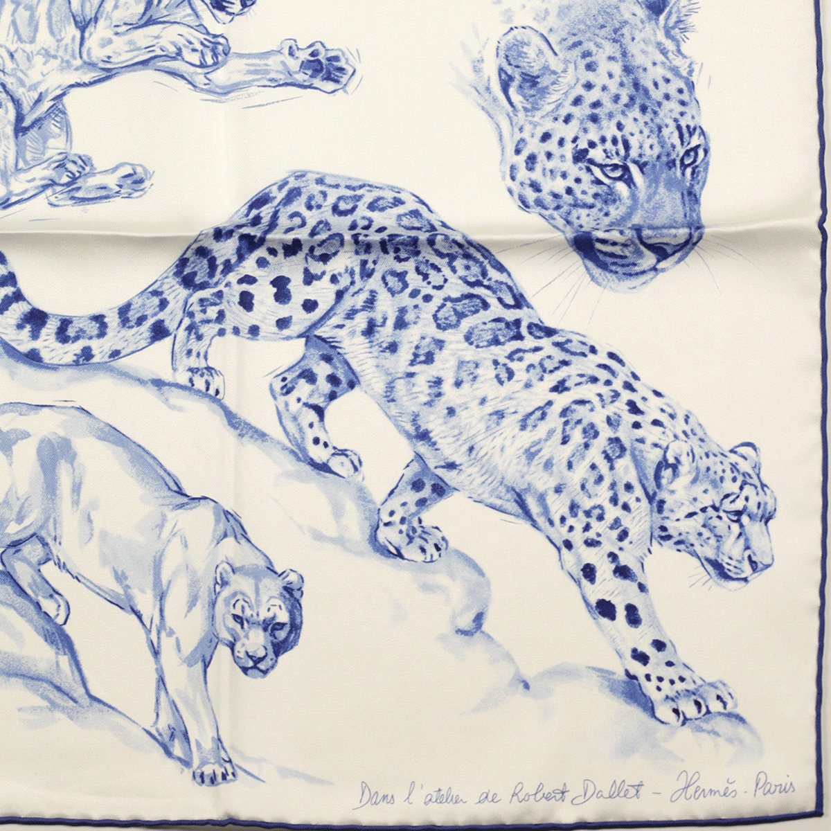 Hermes Scarf "Dans l'Atelier de Robert Dallet" by Robert Dallet 90cm Silk | Carre Foulard