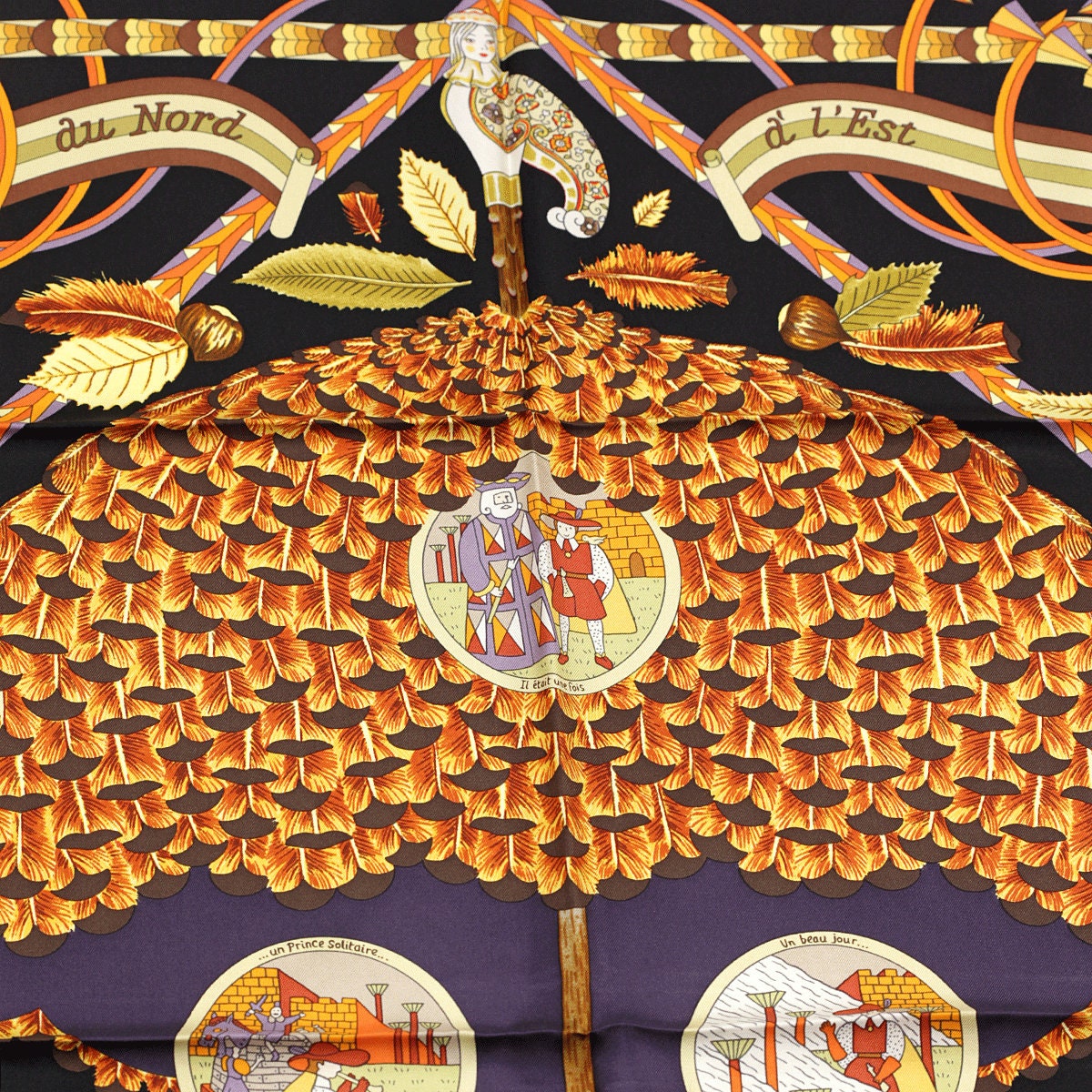 Hermes Scarf "Ombrelle Magique" by Pierre Marie 90cm Silk