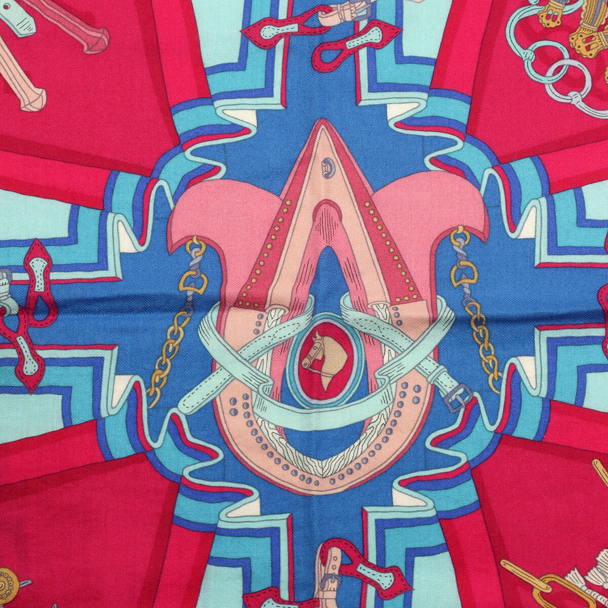 Hermes Cashmere Shawl 140cm GM "Bouquets Selliers" by Pierre Marie | Scarf Carre Foulard