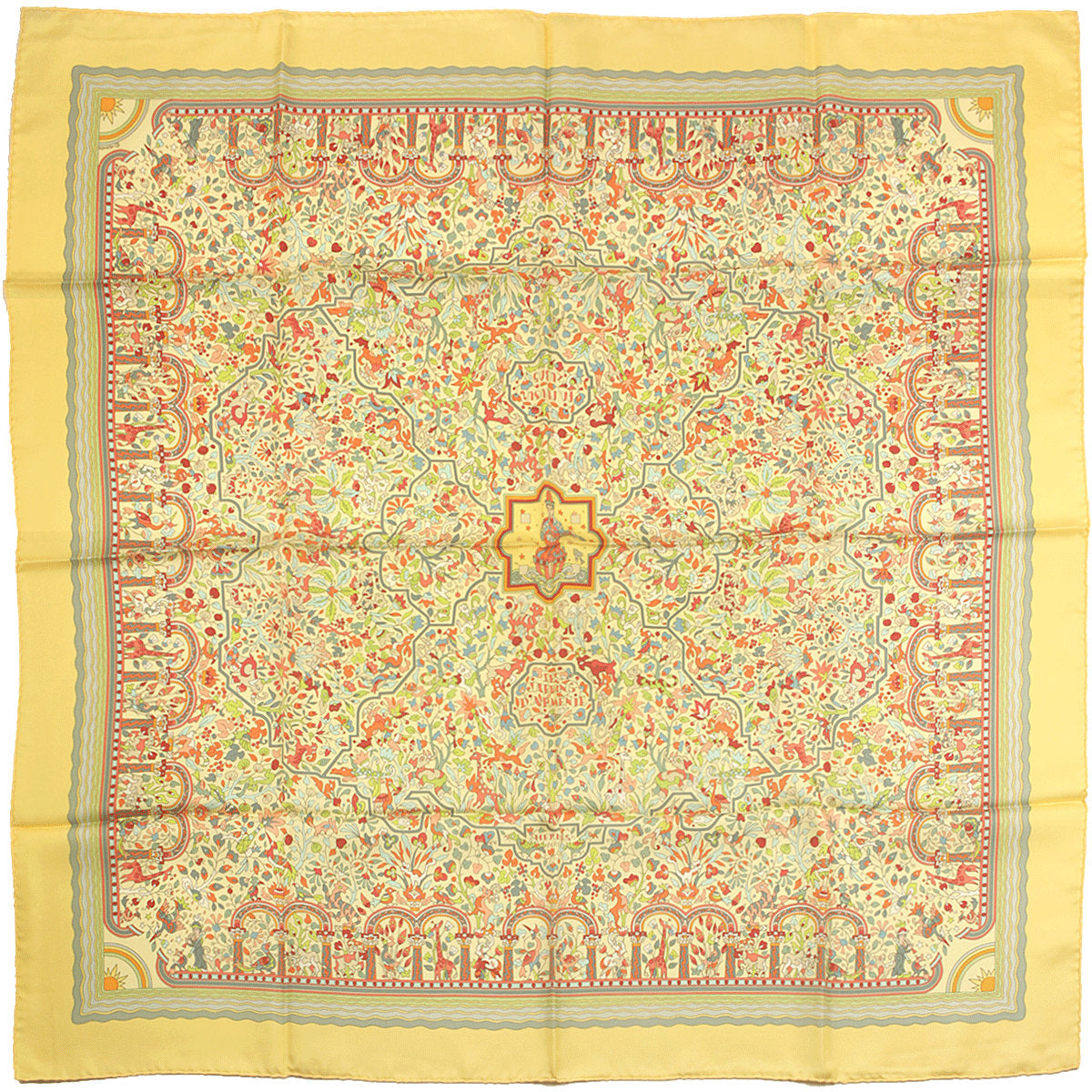 Hermes Scarf "Jardins d'Armenie" by Karen Petrossian 90cm Silk | Carre Foulard