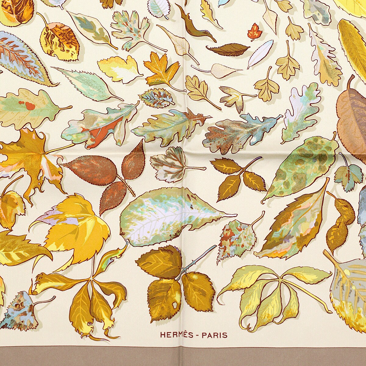Hermes Scarf "Tourbillon" by Christiane Vauzelles 90cm Silk