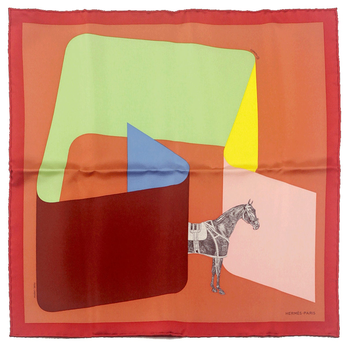 Hermes Scarf 45cm "La Serpentine de Pierre Charpin" by Pierre Charpin Silk Gavroche | NWT