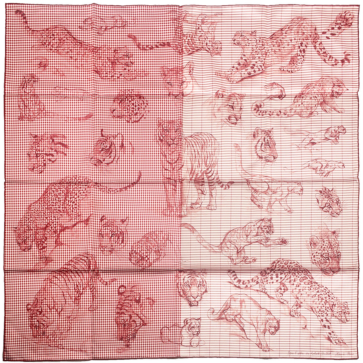 Hermes Scarf "Dans l'Atelier de Robert Dallet" by Robert Dallet 90cm Silk
