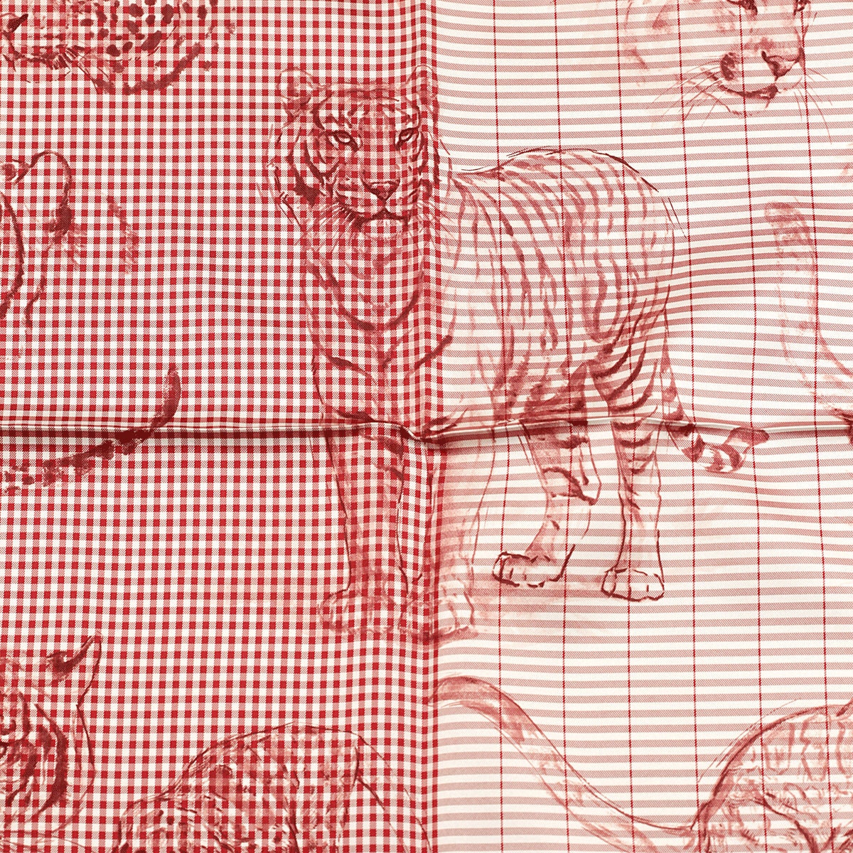 Hermes Scarf "Dans l'Atelier de Robert Dallet" by Robert Dallet 90cm Silk