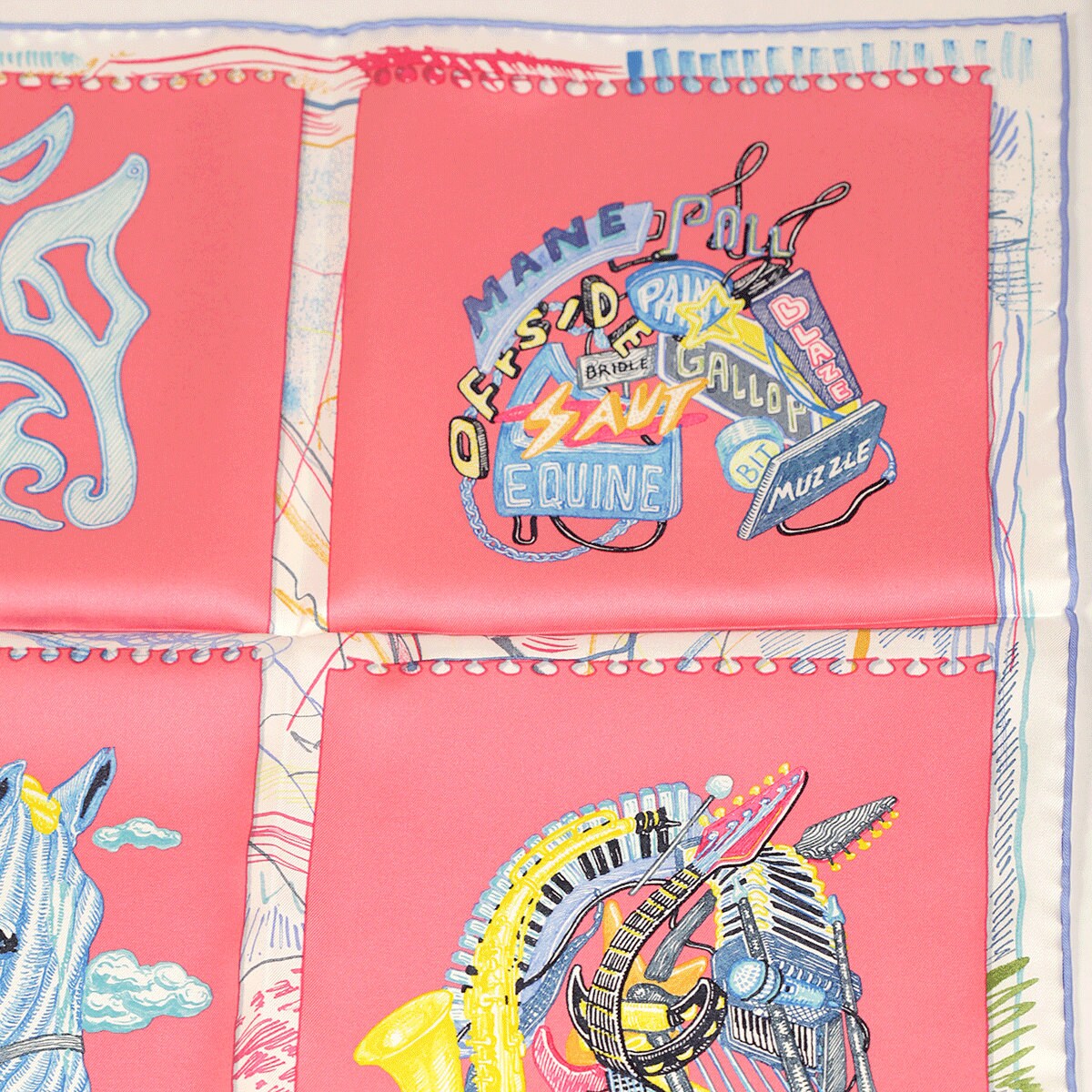 Hermes Scarf "Chevaloscope" by Elias Kafouros 90cm Silk