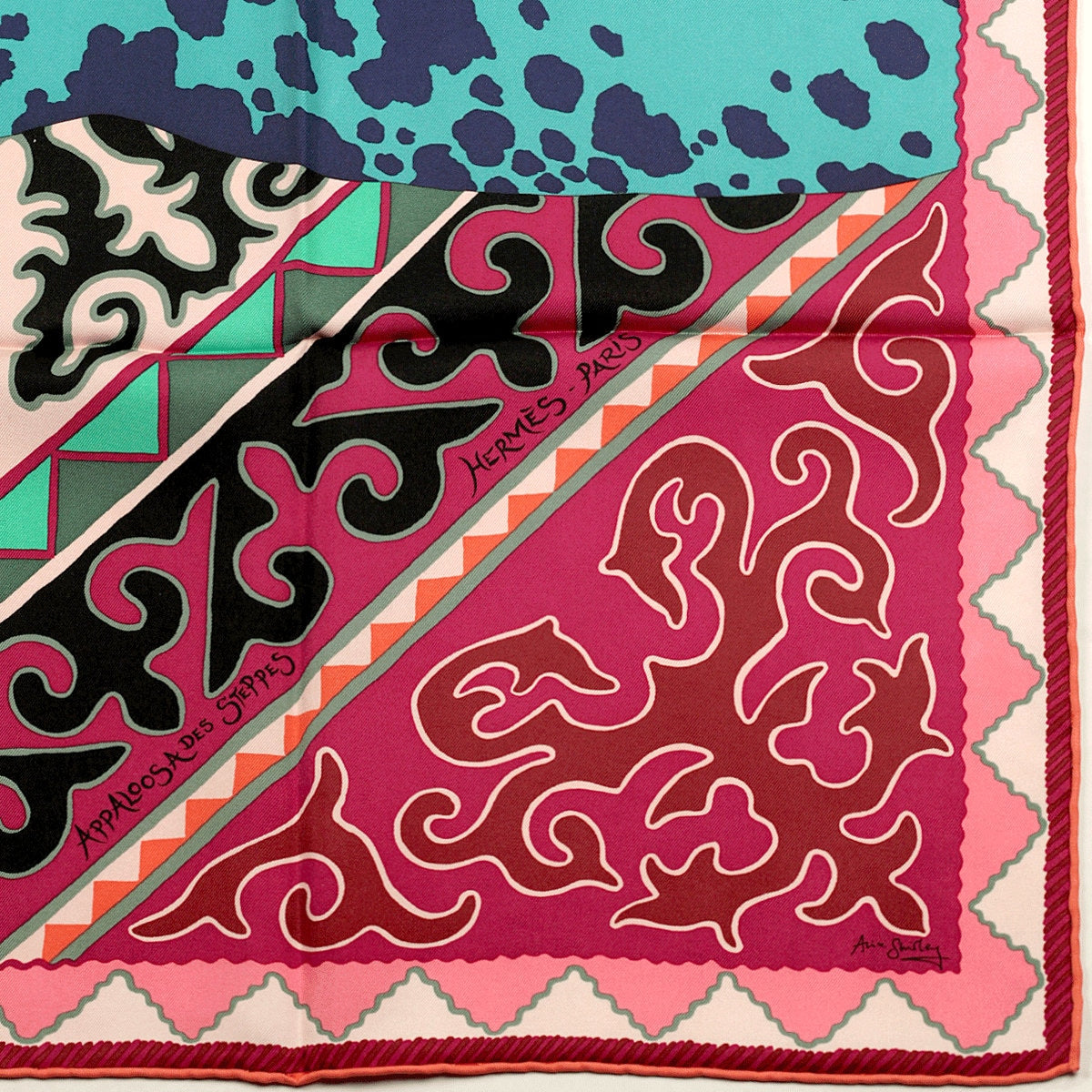 Hermes Scarf "Appaloosa des Steppes" by Alice Shirley 90cm Silk | Grail