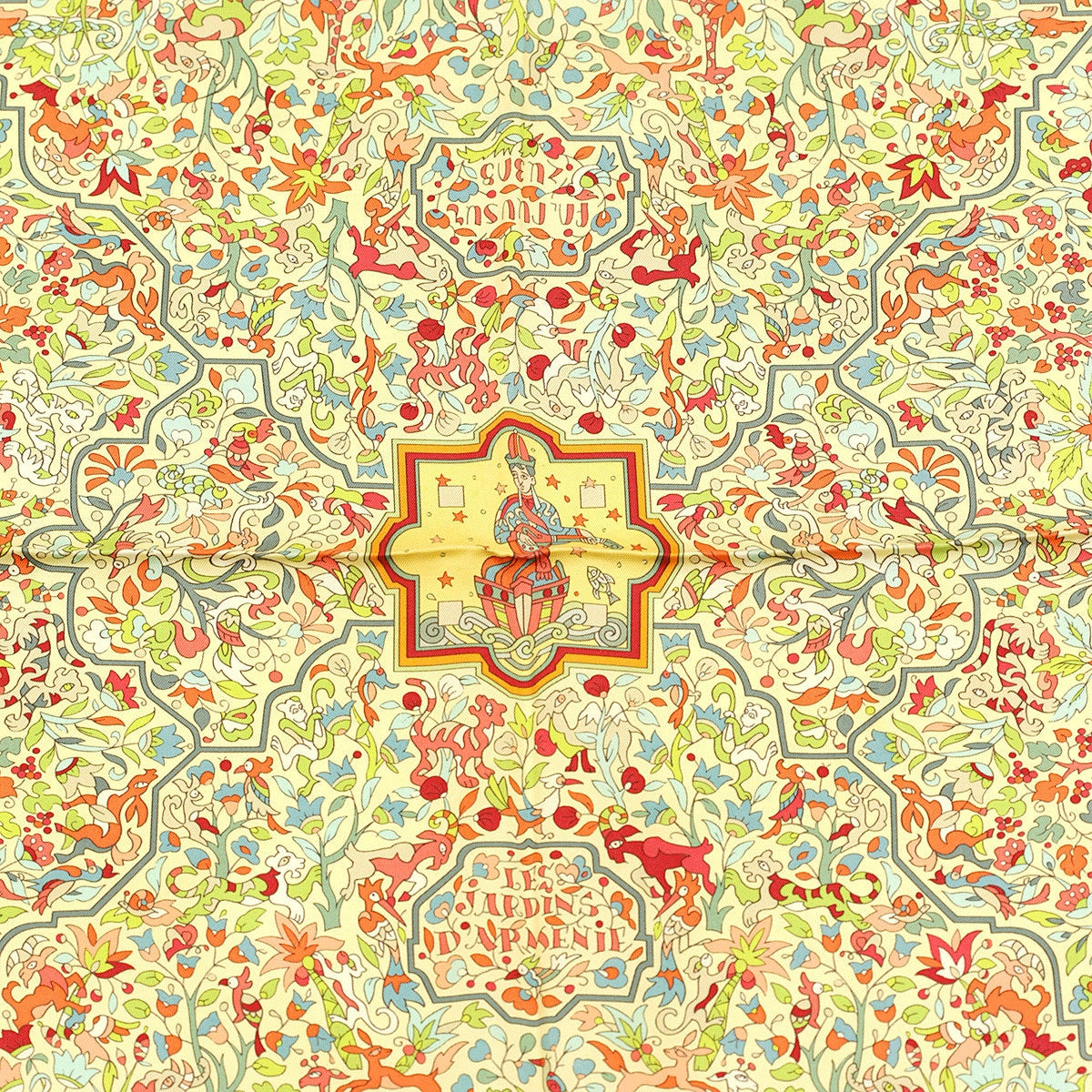 Hermes Scarf "Jardins d'Armenie" by Karen Petrossian 90cm Silk | Carre Foulard