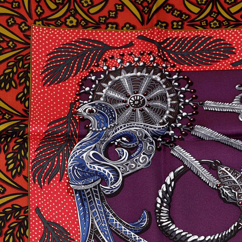 Hermes Scarf "Reine de Palmyre" by Annie Faivre 90cm Silk