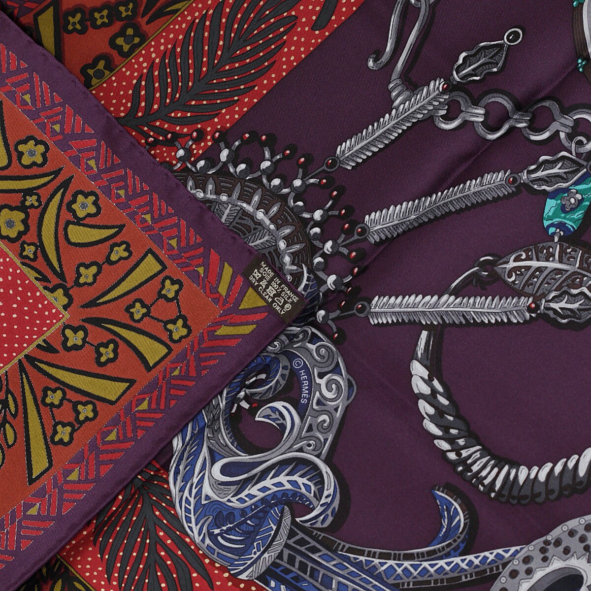 Hermes Scarf "Reine de Palmyre" by Annie Faivre 90cm Silk