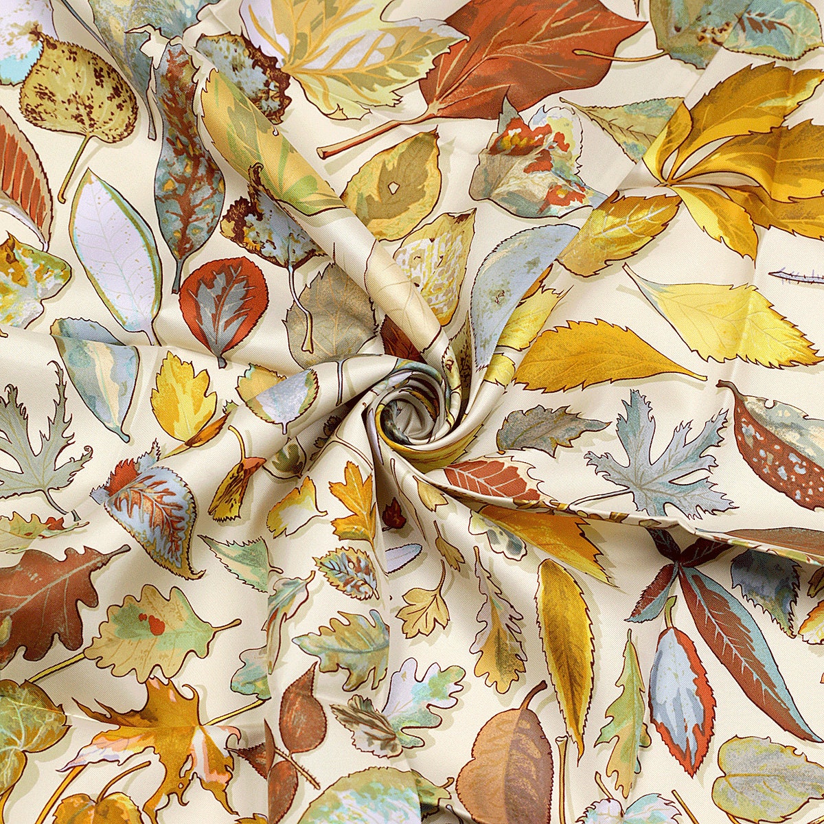 Hermes Scarf "Tourbillon" by Christiane Vauzelles 90cm Silk