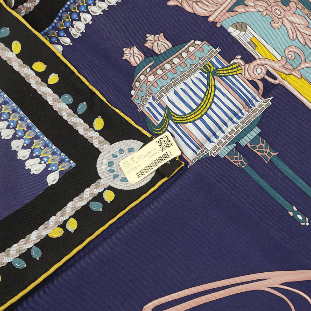 Hermes Scarf "Coupé de Gala" by Wlodek Kaminski 90cm Silk Wash Scarf