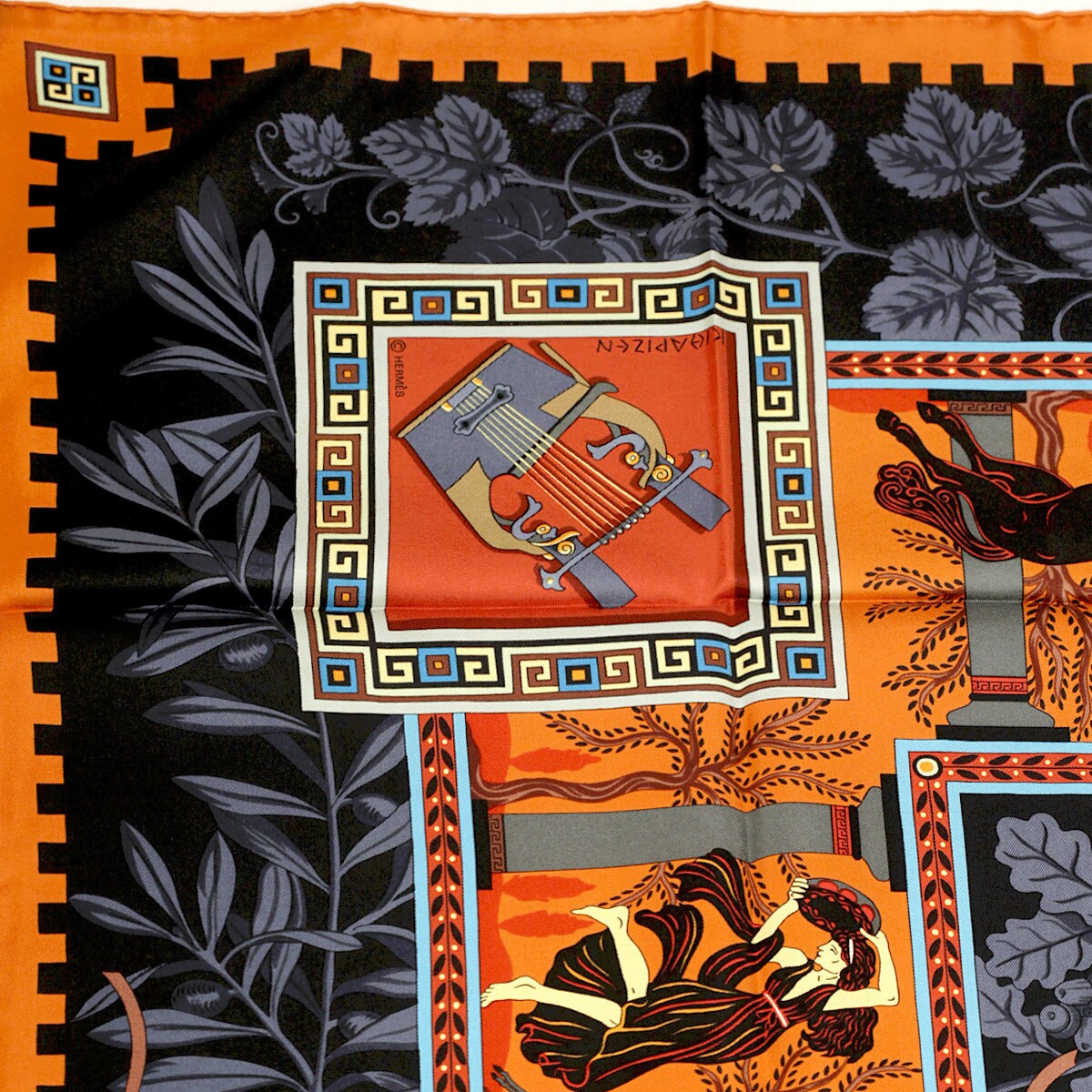 Hermes Scarf "Musique des Dieux" by Claudia Stuhlhofer Mayr 90cm Silk | Carre