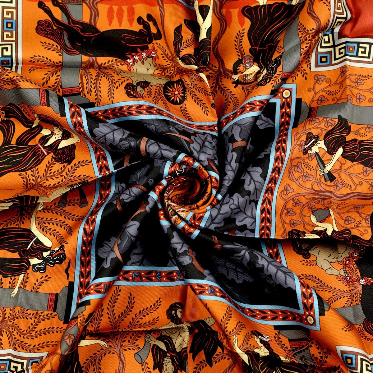 Hermes Scarf "Musique des Dieux" by Claudia Stuhlhofer Mayr 90cm Silk