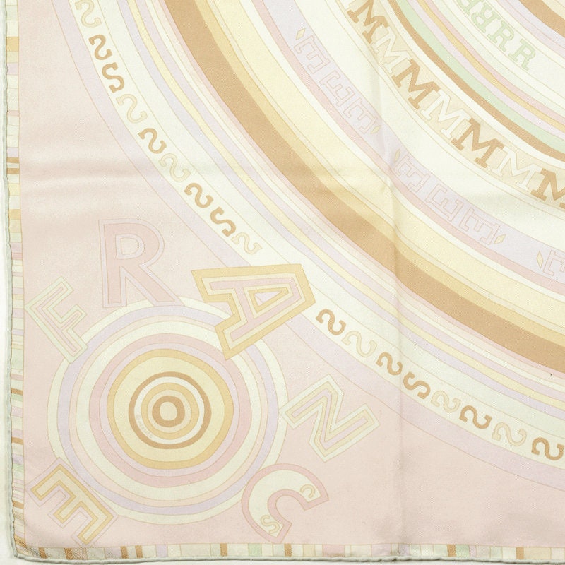 Hermes Scarf "Tohu Bohu" by Claudia Stuhlhofer Mayr 90cm Silk