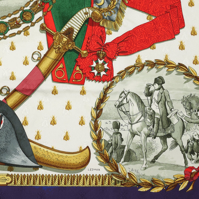 Hermes Scarf "Napoleon" by Philippe Ledoux 90cm Silk Jacquard | Carre Foulard