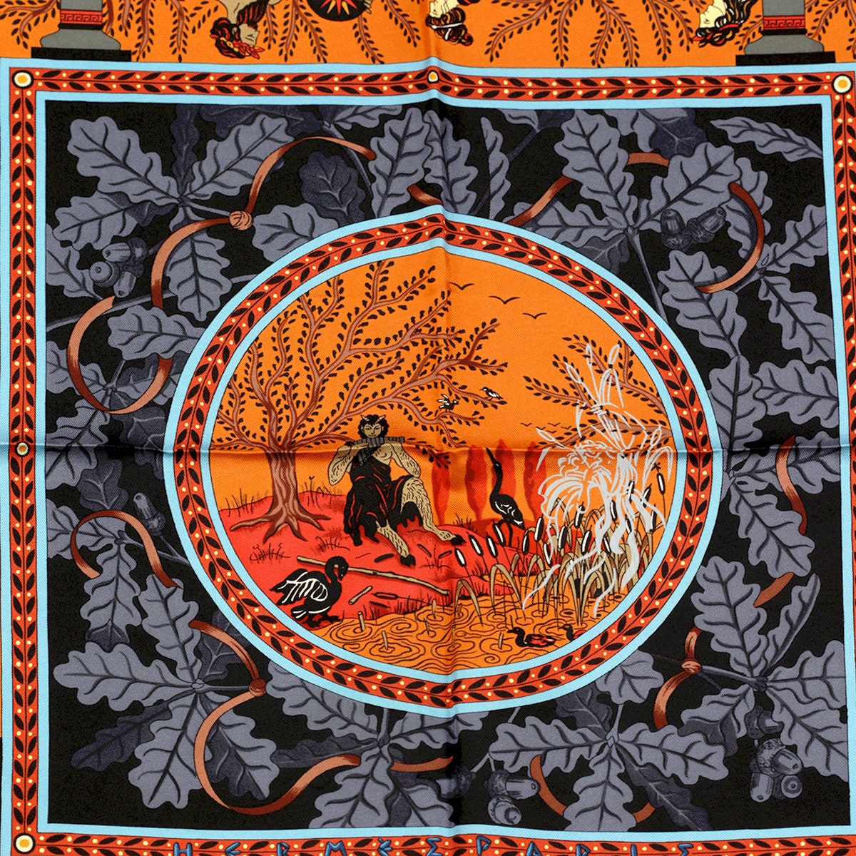 Hermes Scarf "Musique des Dieux" by Claudia Stuhlhofer Mayr 90cm Silk | Carre