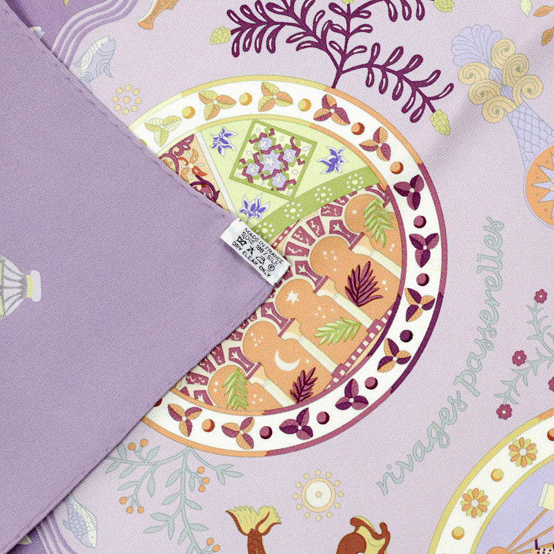 Hermes Scarf "Escales Mediterrannes" by Christine Henry 90cm Silk