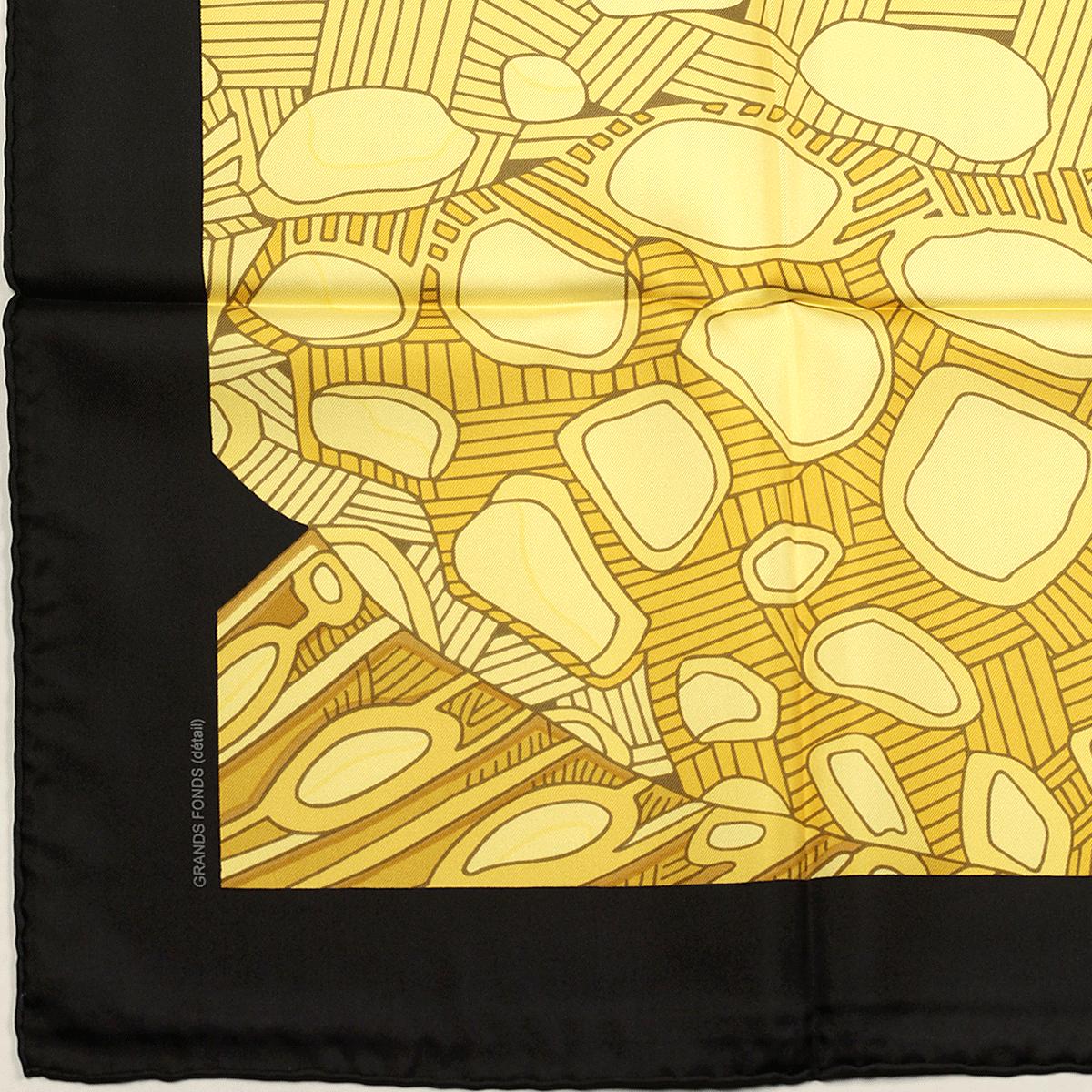 Hermes Scarf "Grands Fonds II" by Annie Faivre 90cm Silk