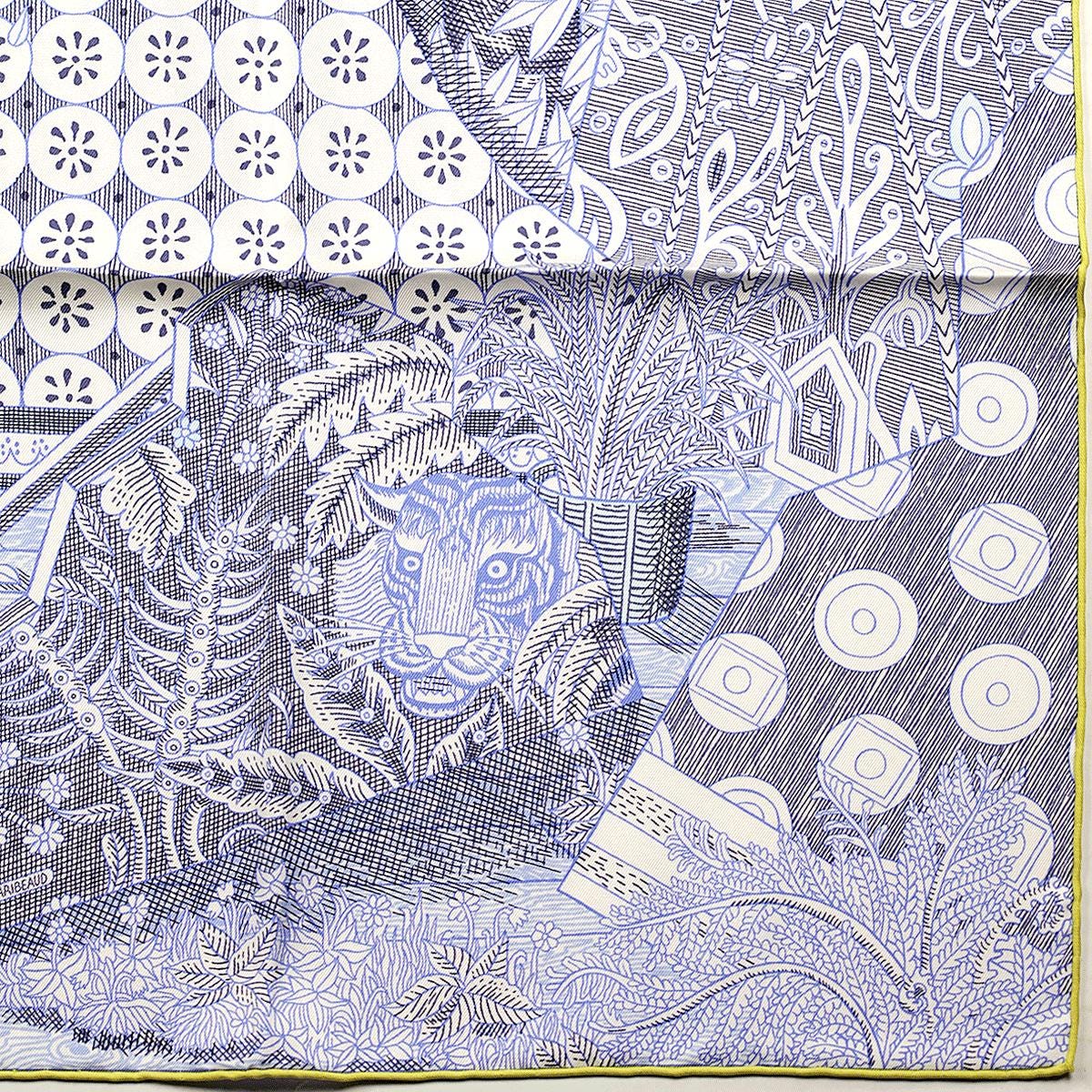 Hermes Scarf "Acte III, Scene I, La Clairiere" by Édouard Baribeaud 90cm Silk