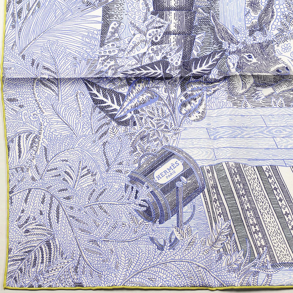 Hermes Scarf "Acte III, Scene I, La Clairiere" by Édouard Baribeaud 90cm Silk