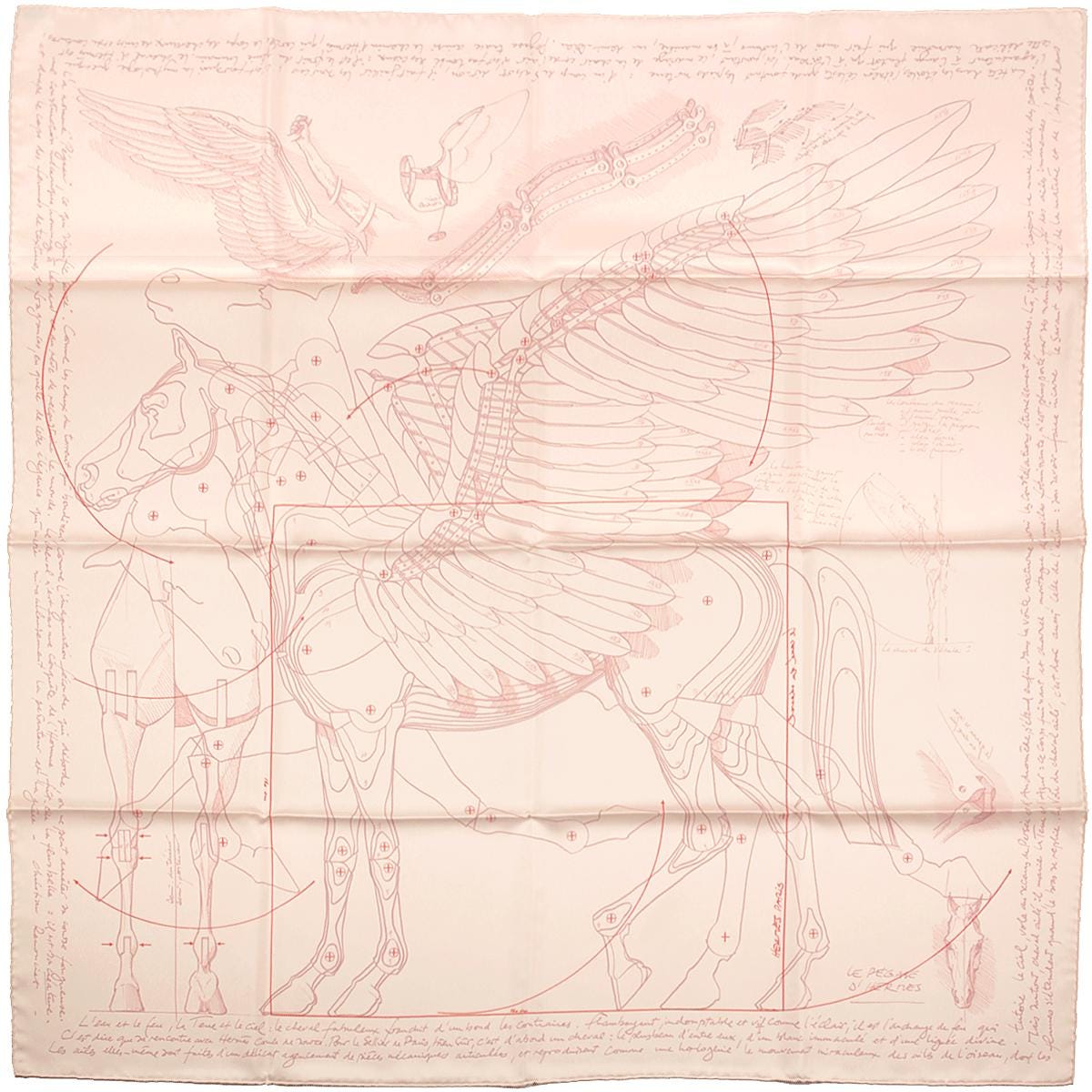 Hermes Scarf "Le Pegase d'Hermes" by Christian Renonciat 90cm Silk | Grail
