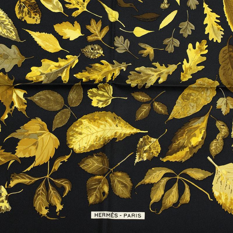 Hermes Scarf "Tourbillon" by Christiane Vauzelles 90cm Silk
