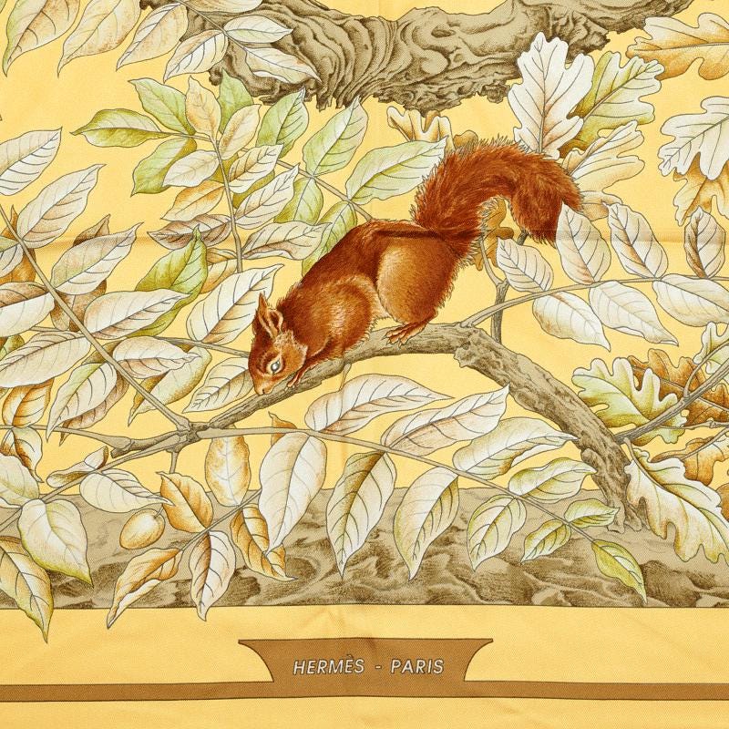Hermes Scarf "Casse Noisette" by Antoine De Jacquelot Vintage 90cm Silk