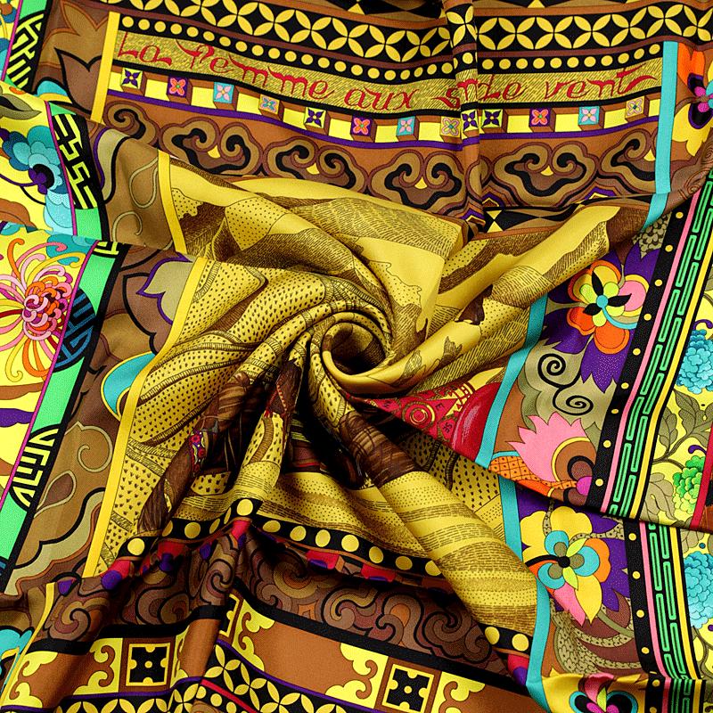 Hermes Scarf "La Femme Aux Semelles de Vent" by Aline Honoré 90cm Silk