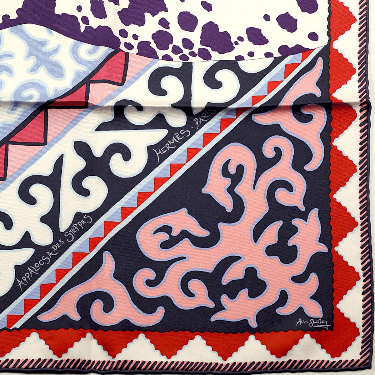 Hermes Scarf "Appaloosa des Steppes" by Alice Shirley 90cm Silk | Grail