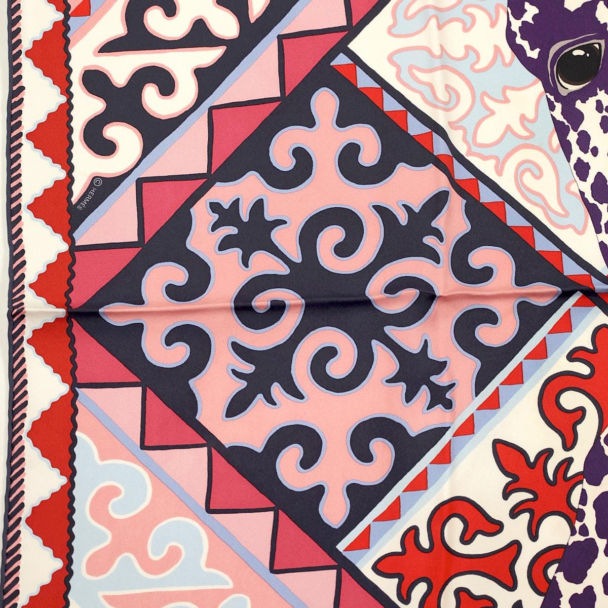 Hermes Scarf "Appaloosa des Steppes" by Alice Shirley 90cm Silk | Grail