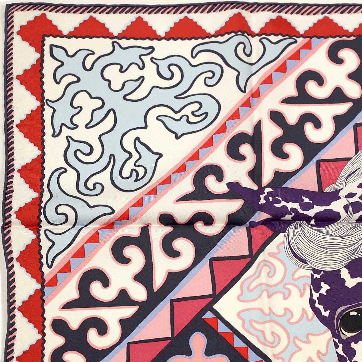 Hermes Scarf "Appaloosa des Steppes" by Alice Shirley 90cm Silk | Grail