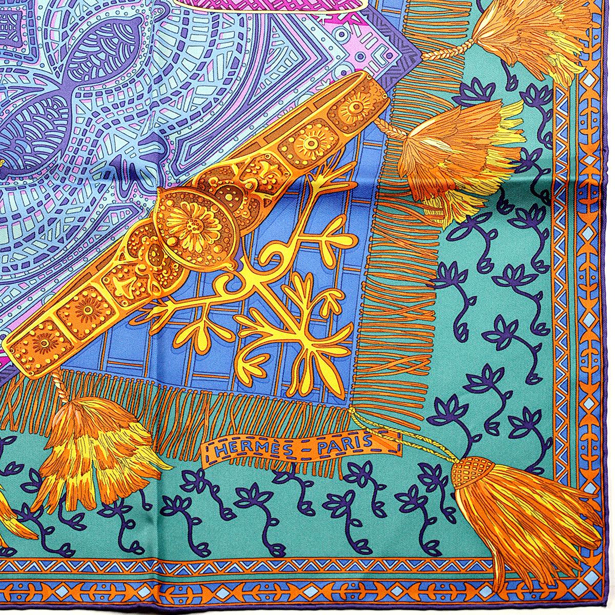 Hermes Scarf "Cavaliers du Caucase" by Annie Faivre 90cm Silk | Carre Foulard