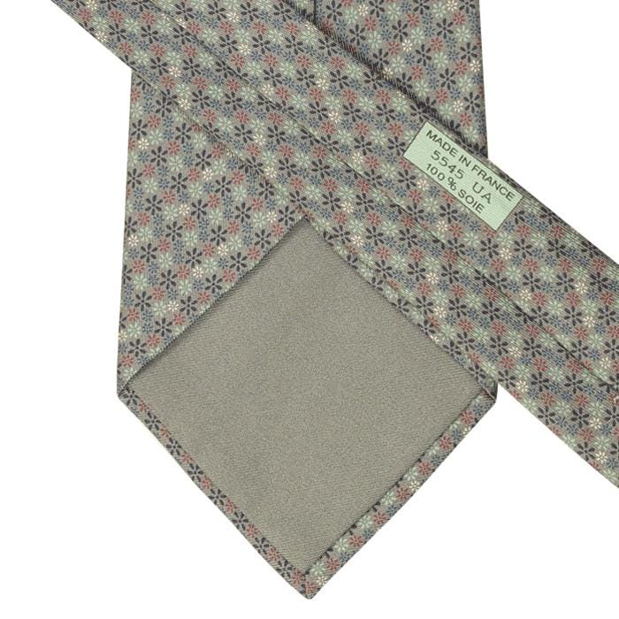 Hermes Men's Silk Tie Floral Pattern 5545 | Necktie Cravate