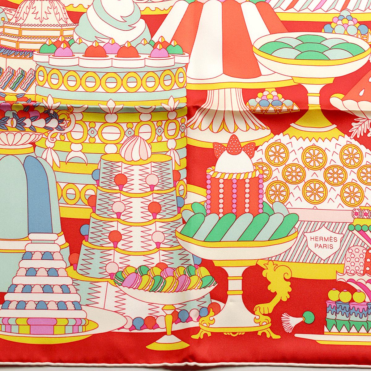 Hermes Scarf "La Patisserie Francaise" by Pierre Marie 90cm Silk | Carre Foulard