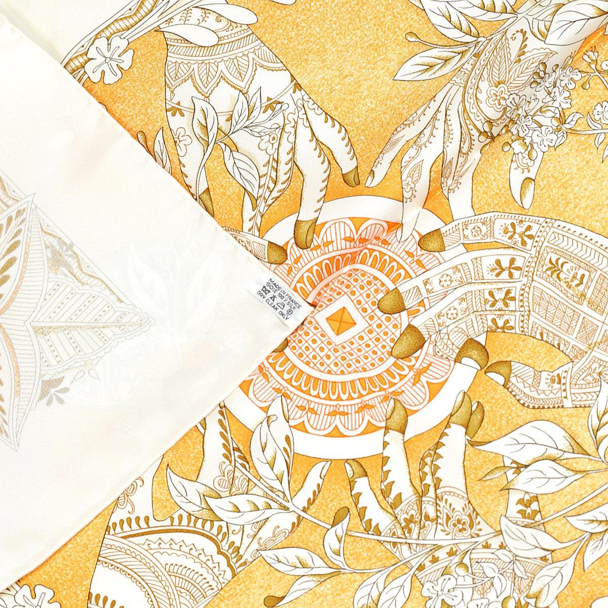Hermes Scarf "Chants du Henne" by Laurence Bourthoumieux 90cm Silk | Carre Foulard