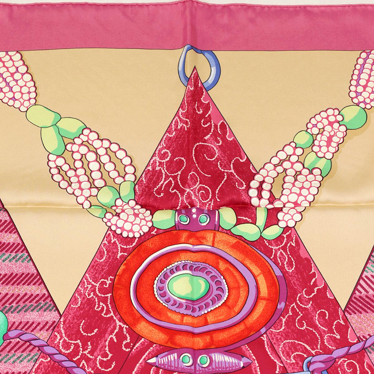 Hermes Scarf "Tibet II" by Caty Latham 90cm Silk
