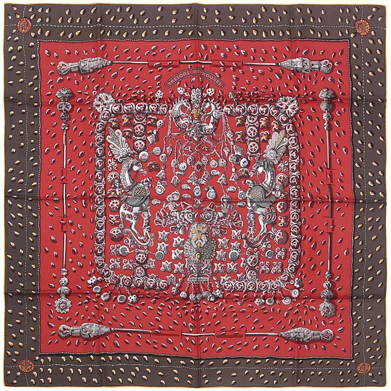 Hermes Scarf "Tresors Retrouves" by Annie Faivre 90cm Silk | Carre Foulard