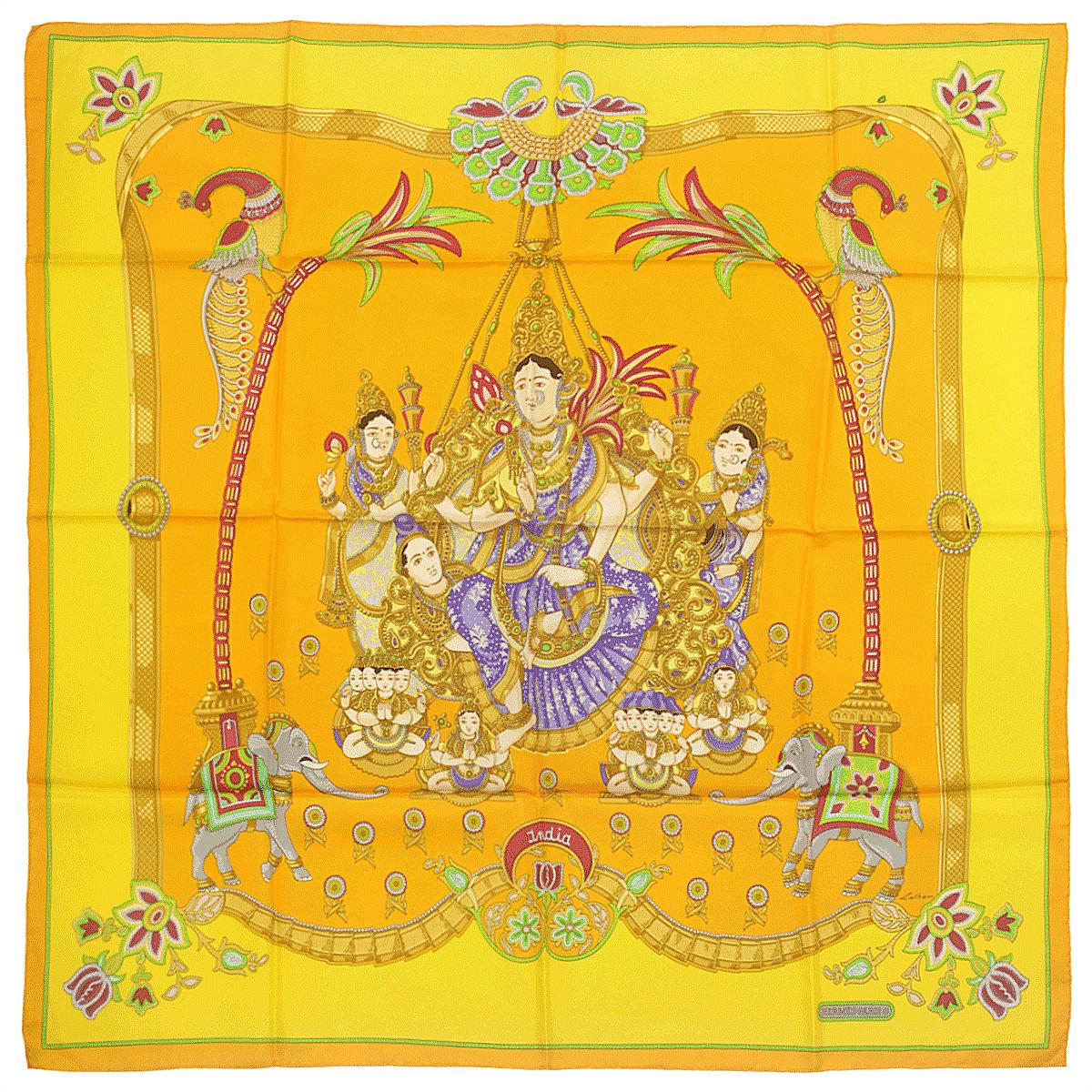 Hermes Scarf "India" by Caty Latham 90cm Silk | Carre