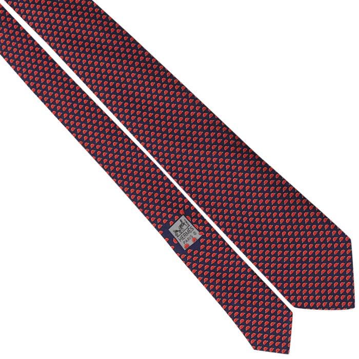 Hermes Men's Silk Tie Whimsical Lady Bugs Pattern 605801 | Necktie Cravate
