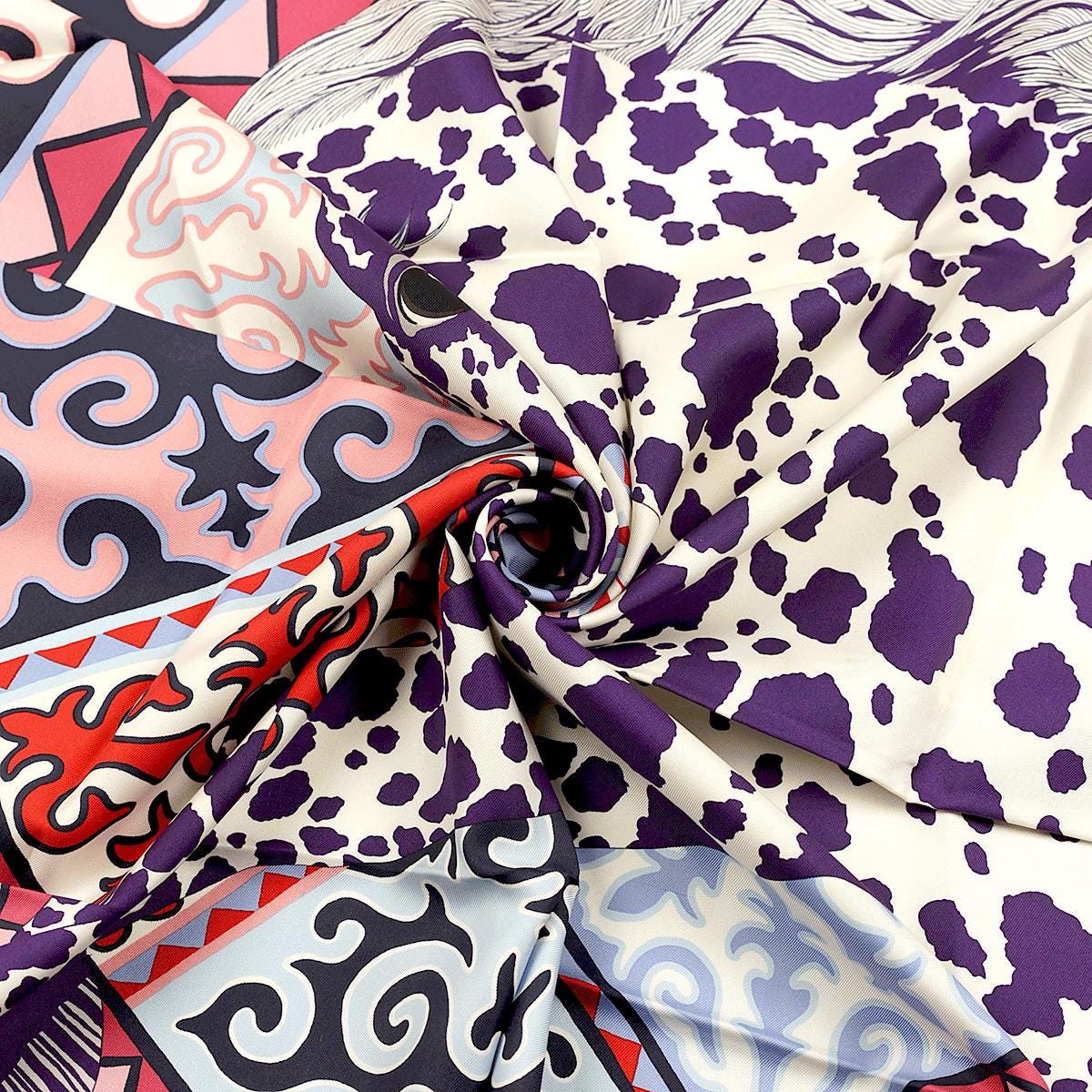 Hermes Scarf "Appaloosa des Steppes" by Alice Shirley 90cm Silk | Grail