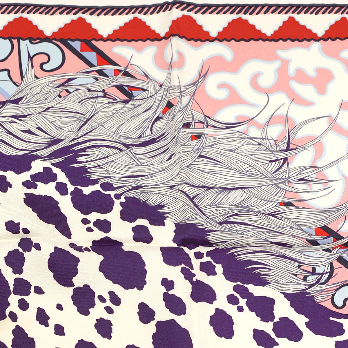 Hermes Scarf "Appaloosa des Steppes" by Alice Shirley 90cm Silk | Grail