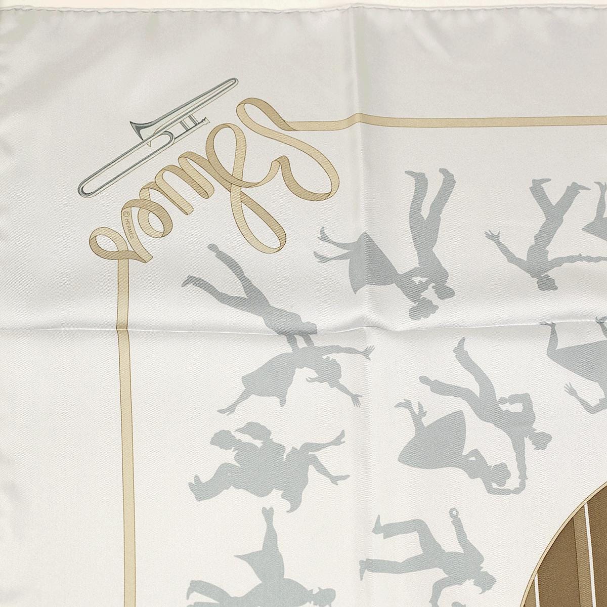 Hermes Scarf "Boogie Woogie" by Sophie Koechlin 90cm Silk