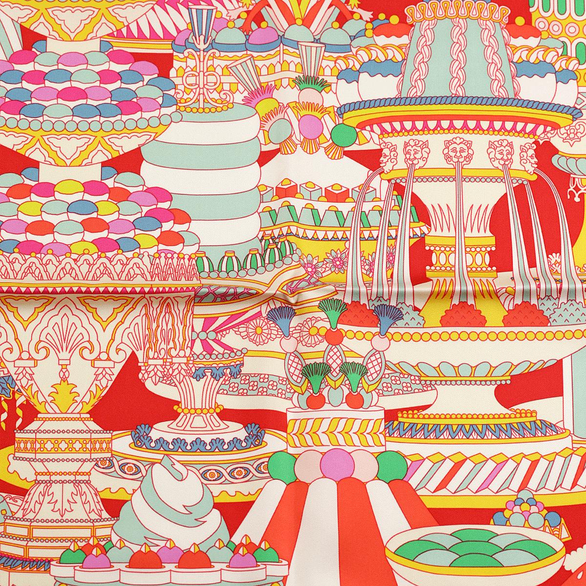 Hermes Scarf "La Patisserie Francaise" by Pierre Marie 90cm Silk | Carre Foulard