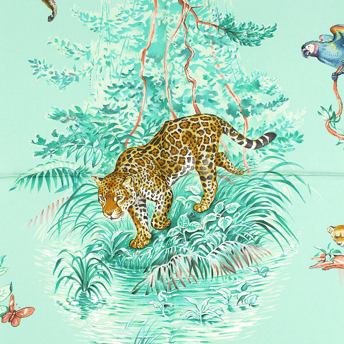 Hermes Scarf "Equateur" by Robert Dallet 90cm Silk | Wash Carre
